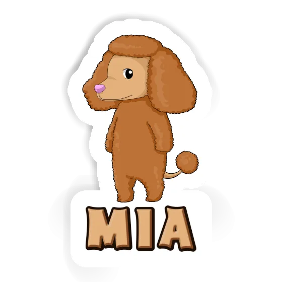 Poodle Sticker Mia Gift package Image