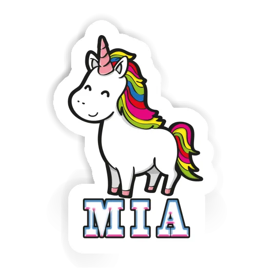 Mia Autocollant Licorne Image