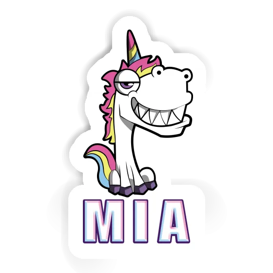 Sticker Mia Grinning Unicorn Image