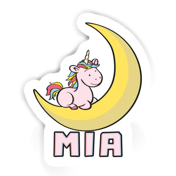 Unicorn Sticker Mia Notebook Image