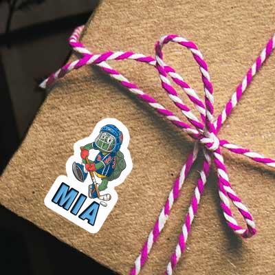 Mia Sticker Eishockeyspieler Notebook Image