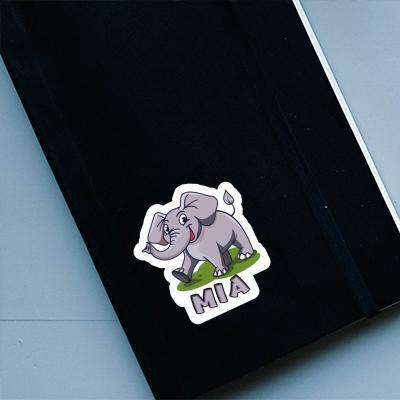 Elefant Aufkleber Mia Notebook Image