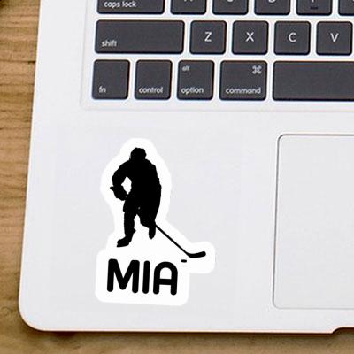 Aufkleber Eishockeyspieler Mia Image