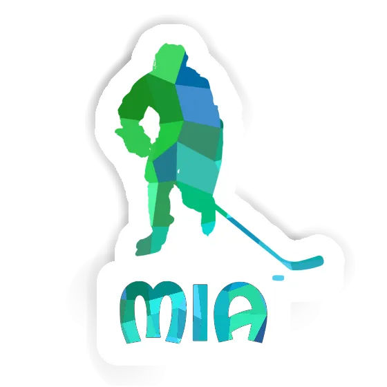 Autocollant Joueur de hockey Mia Image