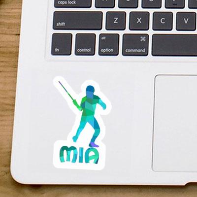 Mia Sticker Fencer Laptop Image