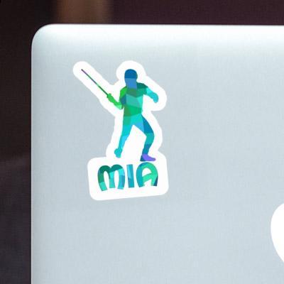 Mia Sticker Fencer Notebook Image