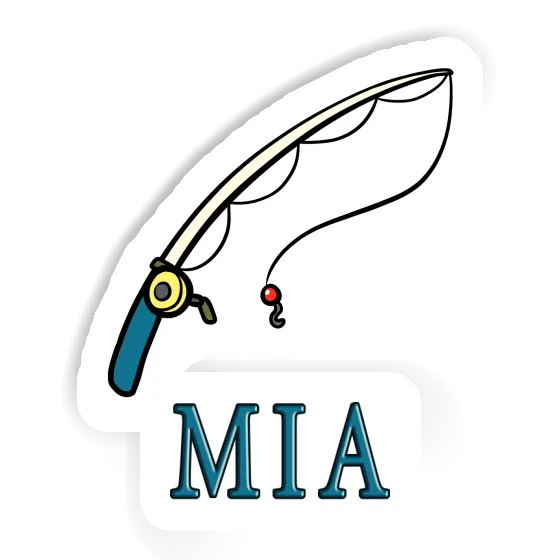 Fishing Rod Sticker Mia Laptop Image