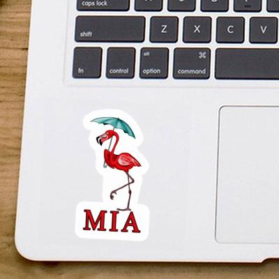 Flamingo Sticker Mia Notebook Image