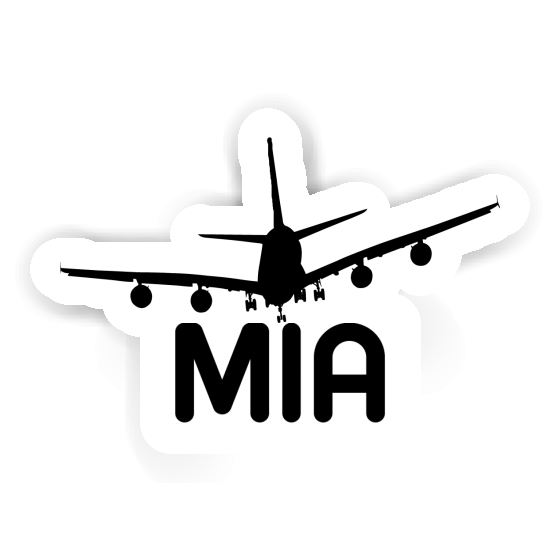 Airplane Sticker Mia Notebook Image