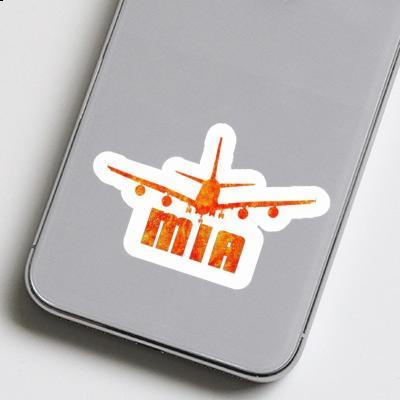 Sticker Mia Airplane Laptop Image