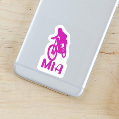 Mia Autocollant Freeride Biker Laptop Image