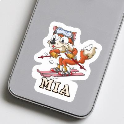 Mia Sticker Skifahrer Laptop Image