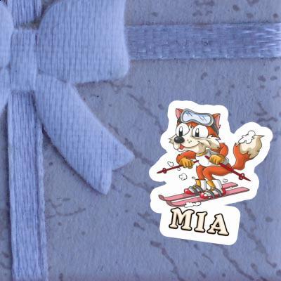 Mia Sticker Skifahrer Notebook Image