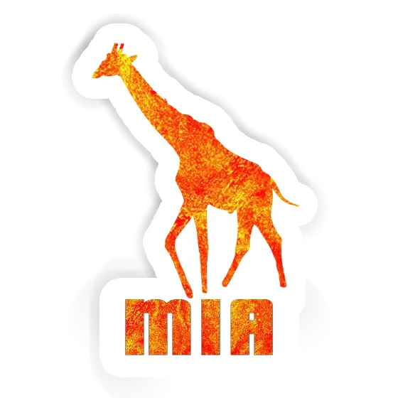 Sticker Mia Giraffe Laptop Image