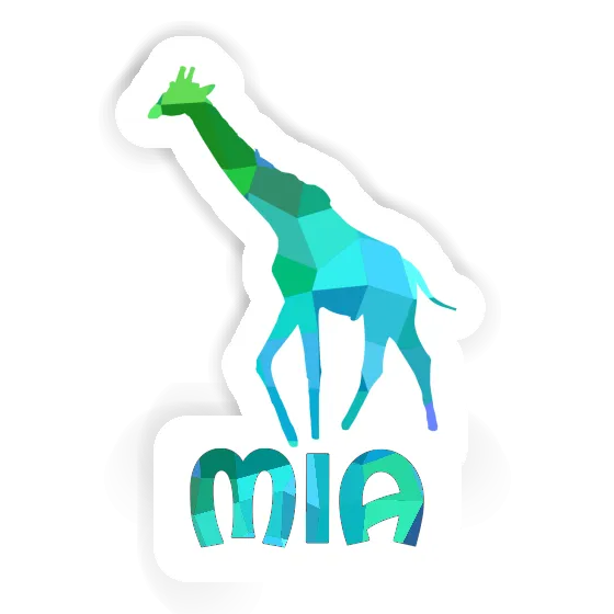 Mia Sticker Giraffe Laptop Image