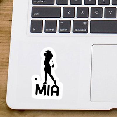 Mia Sticker Golfer Notebook Image