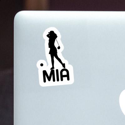 Mia Sticker Golferin Laptop Image