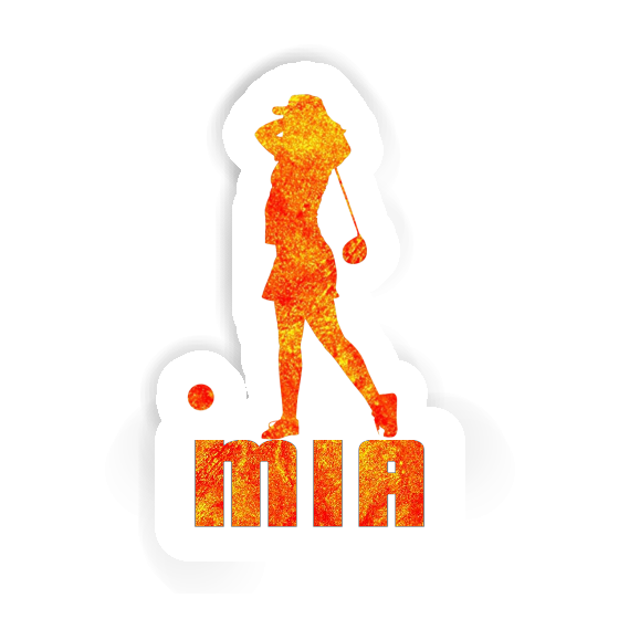 Mia Sticker Golferin Laptop Image