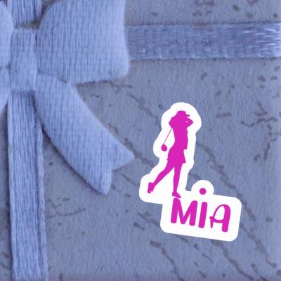 Golferin Sticker Mia Notebook Image