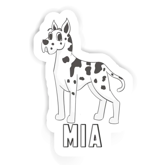 Sticker Great Dane Mia Laptop Image