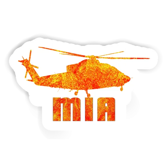 Helicopter Sticker Mia Image