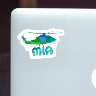 Sticker Helicopter Mia Image