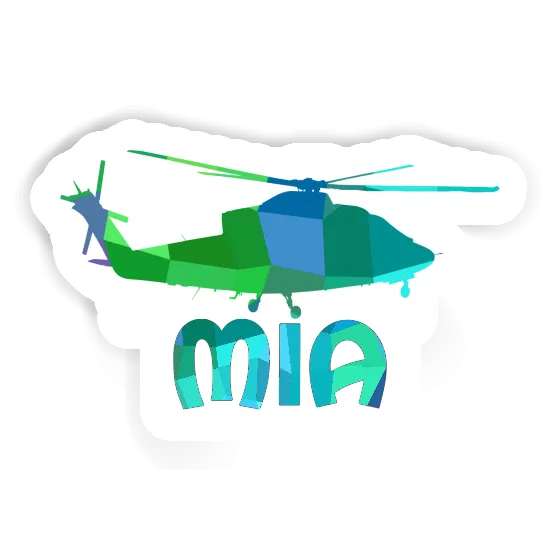 Sticker Helicopter Mia Laptop Image