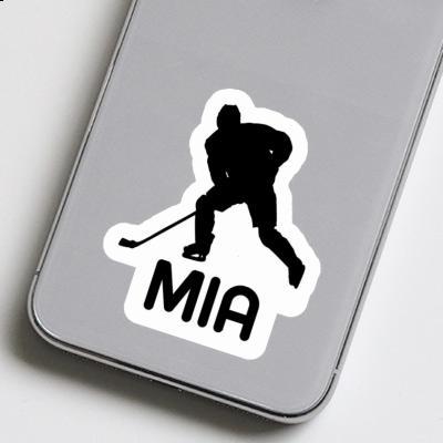 Sticker Mia Hockey Player Image