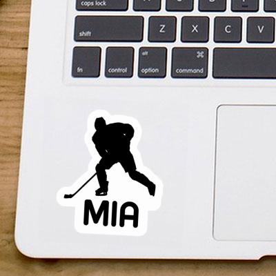 Eishockeyspieler Sticker Mia Laptop Image