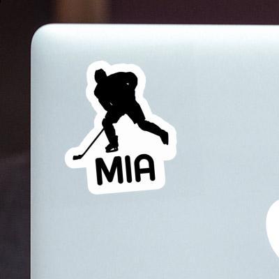 Sticker Mia Hockey Player Laptop Image