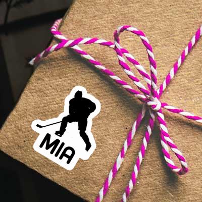 Sticker Mia Hockey Player Notebook Image