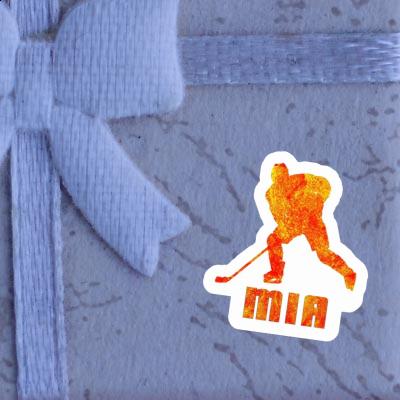 Sticker Mia Hockey Player Notebook Image