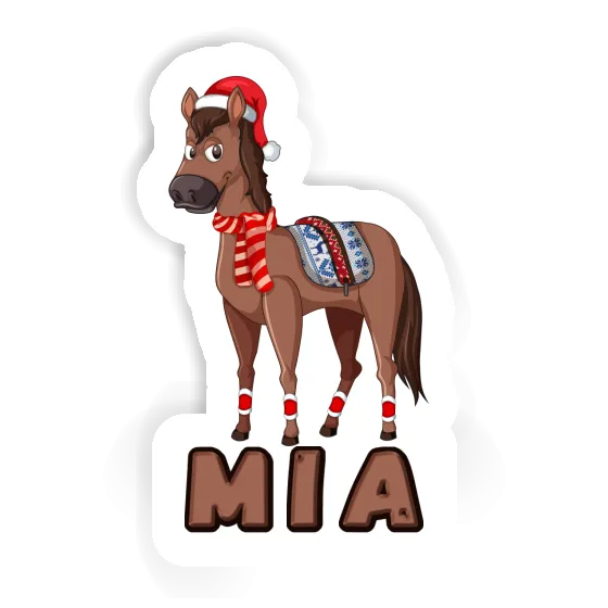 Mia Sticker Christmas Horse Gift package Image