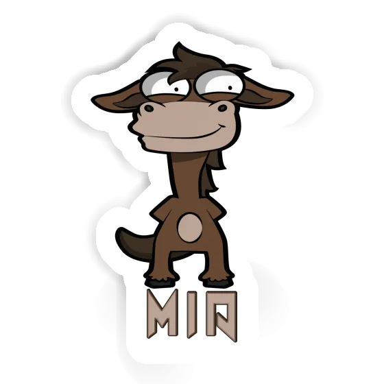 Standing Horse Sticker Mia Gift package Image