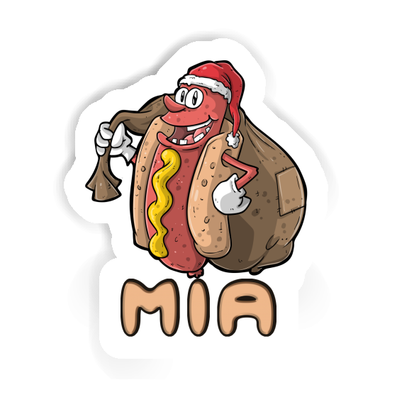 Hot Dog Sticker Mia Notebook Image