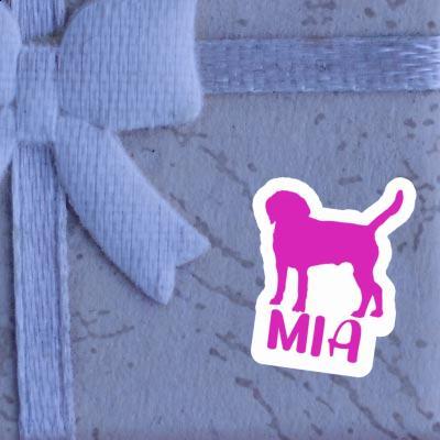 Mia Autocollant Chien Notebook Image