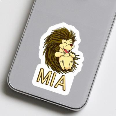 Hedgehog Sticker Mia Laptop Image