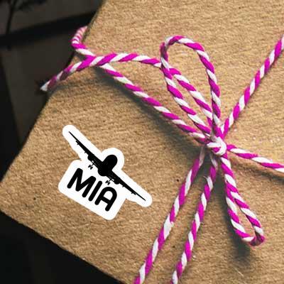 Airplane Sticker Mia Notebook Image