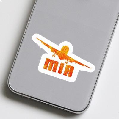 Sticker Mia Airplane Notebook Image