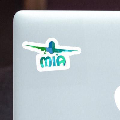 Sticker Mia Airplane Notebook Image