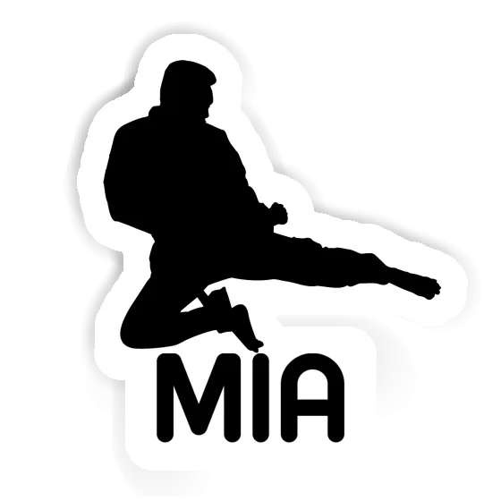 Mia Sticker Karateka Laptop Image