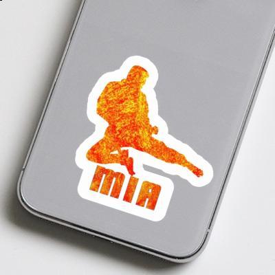 Mia Sticker Karateka Laptop Image