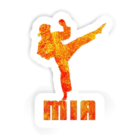 Mia Sticker Karateka Laptop Image