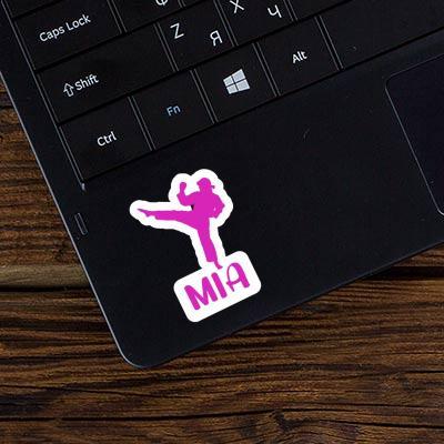 Mia Sticker Karateka Laptop Image