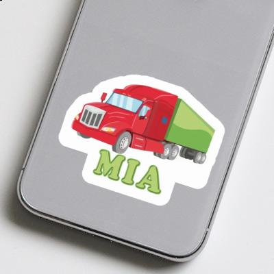 Sticker Articulated lorry Mia Notebook Image