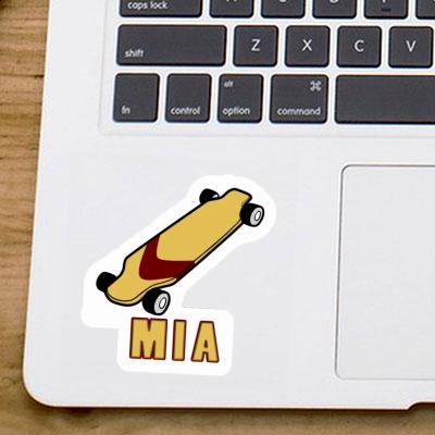 Mia Autocollant Skateboard Laptop Image