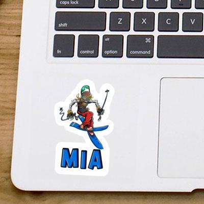 Mia Aufkleber Skifahrer Laptop Image