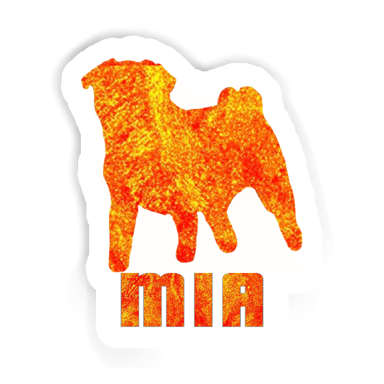 Sticker Mia Pug Image