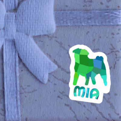 Mia Sticker Pug Image