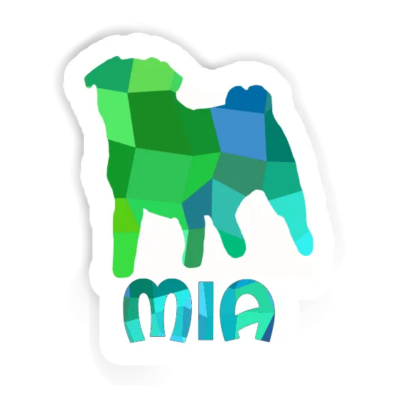 Mia Sticker Pug Notebook Image